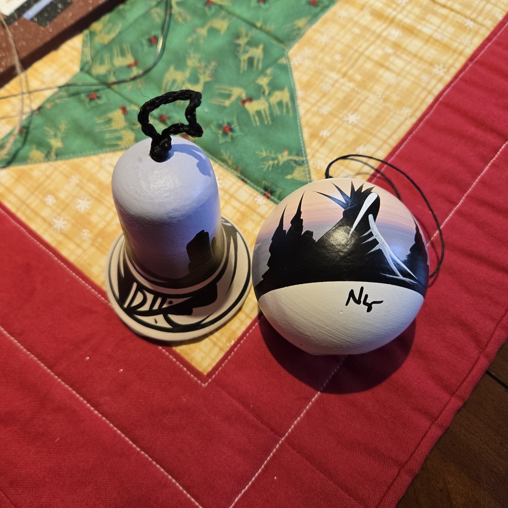 Southwest Hand-Painted Christmas Ornaments